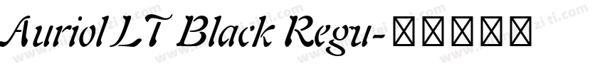 Auriol LT Black Regu字体转换